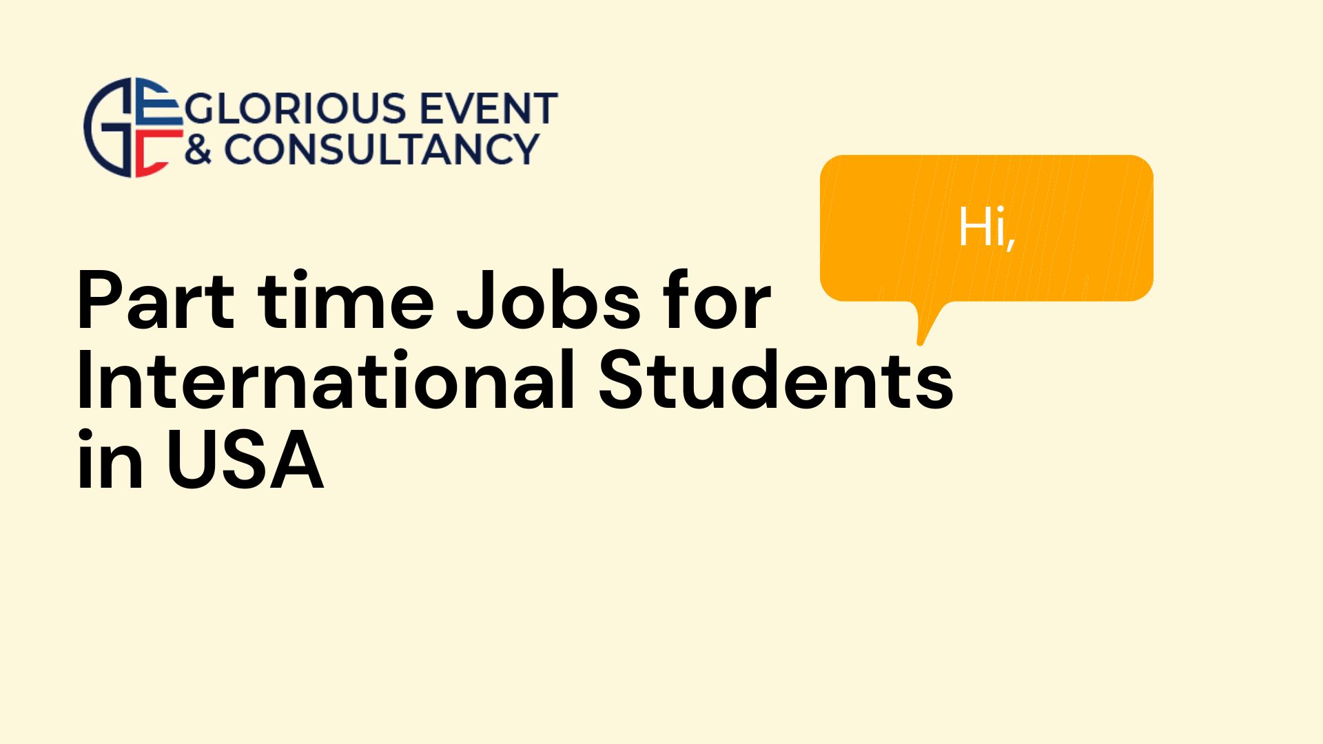 Part time Jobs for International Students in USA